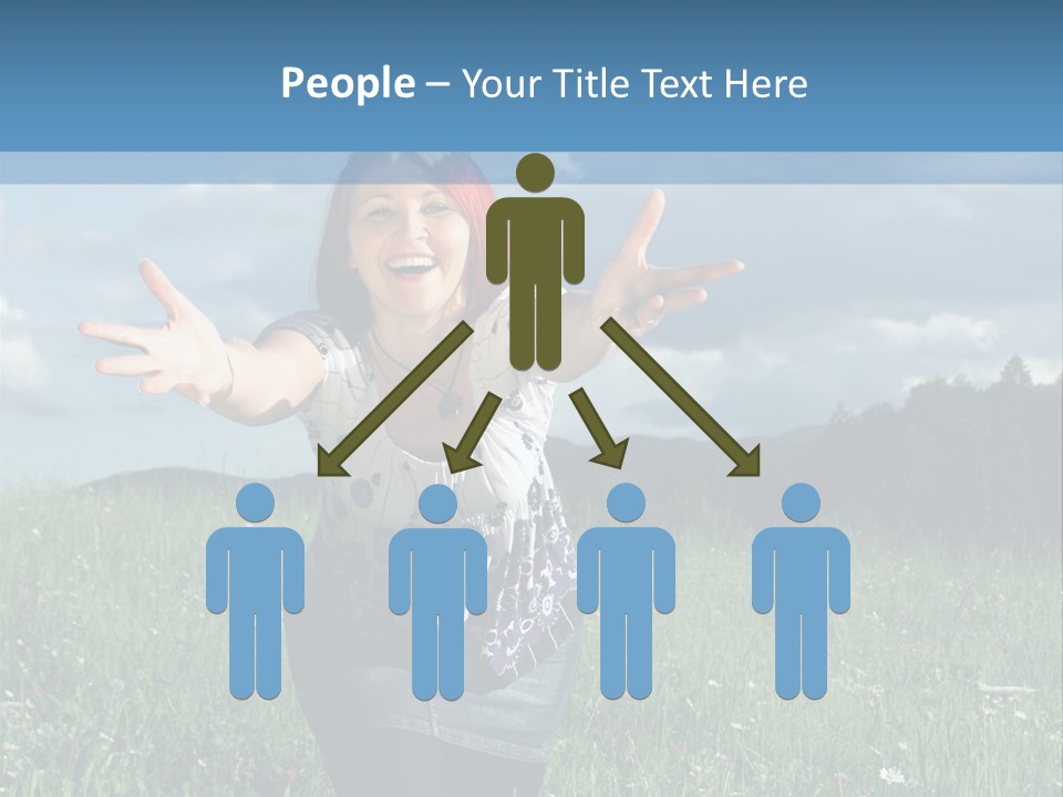 Clouds Big Happiness PowerPoint Template