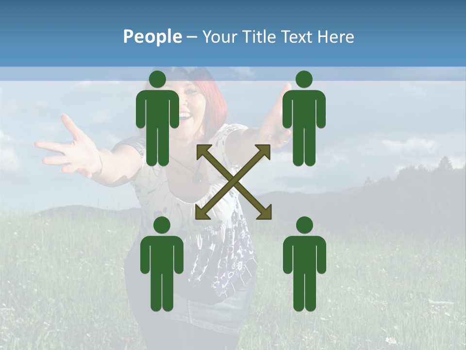 Clouds Big Happiness PowerPoint Template