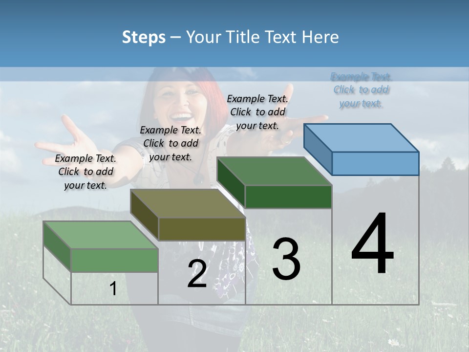 Clouds Big Happiness PowerPoint Template