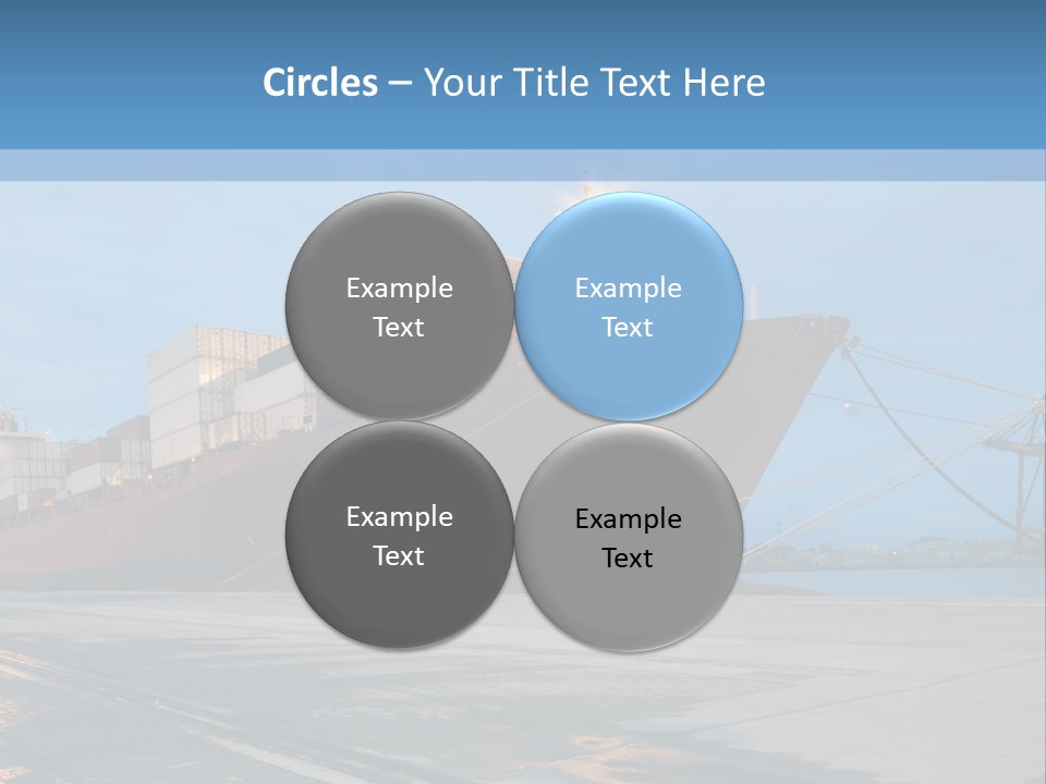 Export Boats Stevedore PowerPoint Template