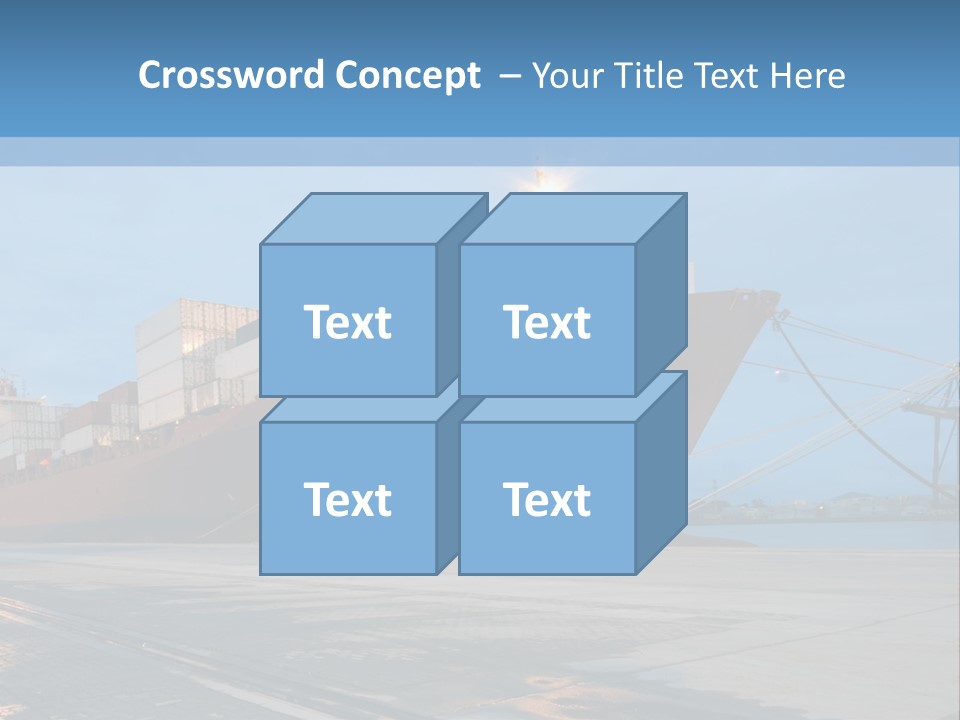 Export Boats Stevedore PowerPoint Template