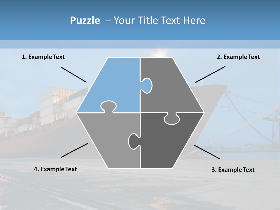 Export Boats Stevedore PowerPoint Template