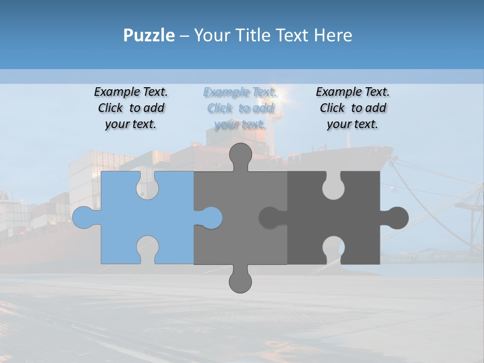 Export Boats Stevedore PowerPoint Template