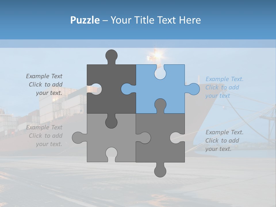 Export Boats Stevedore PowerPoint Template