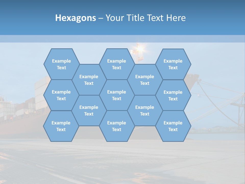 Export Boats Stevedore PowerPoint Template