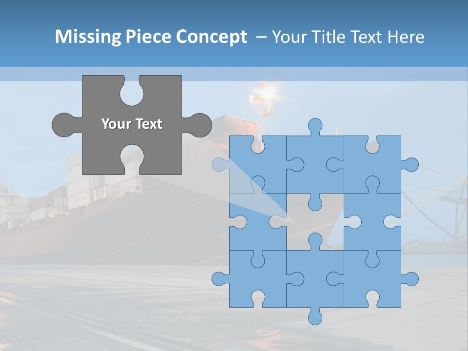 Export Boats Stevedore PowerPoint Template