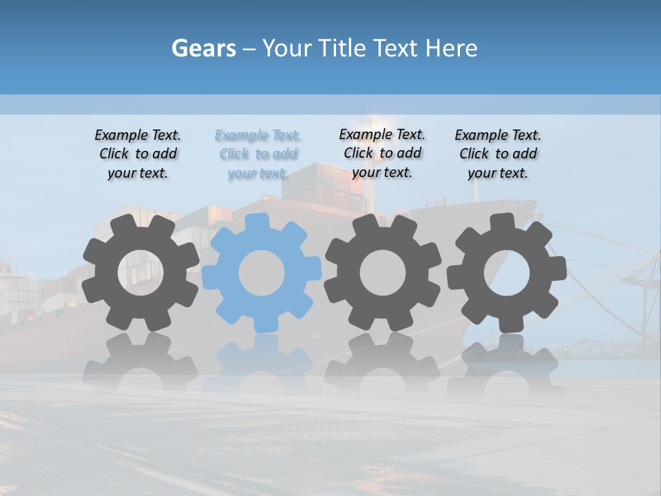 Export Boats Stevedore PowerPoint Template