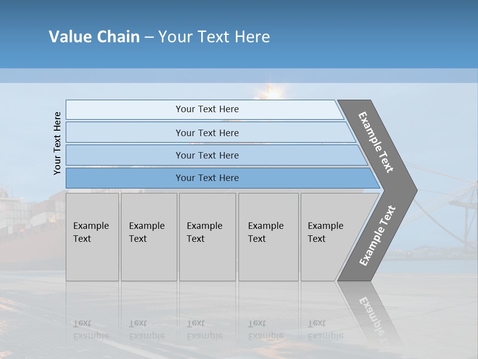 Export Boats Stevedore PowerPoint Template