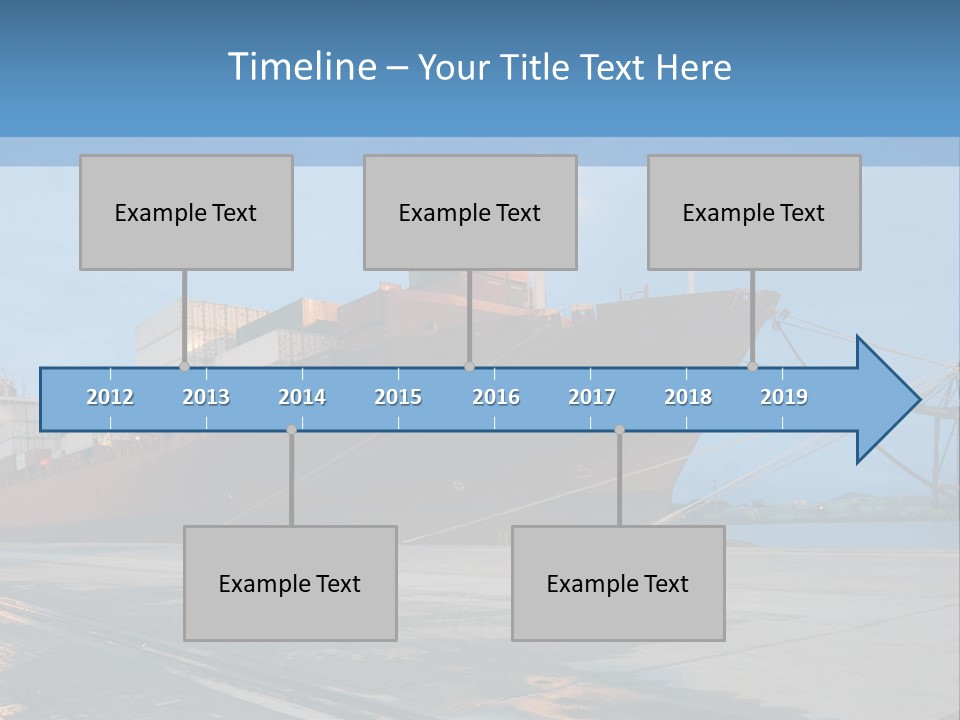 Export Boats Stevedore PowerPoint Template