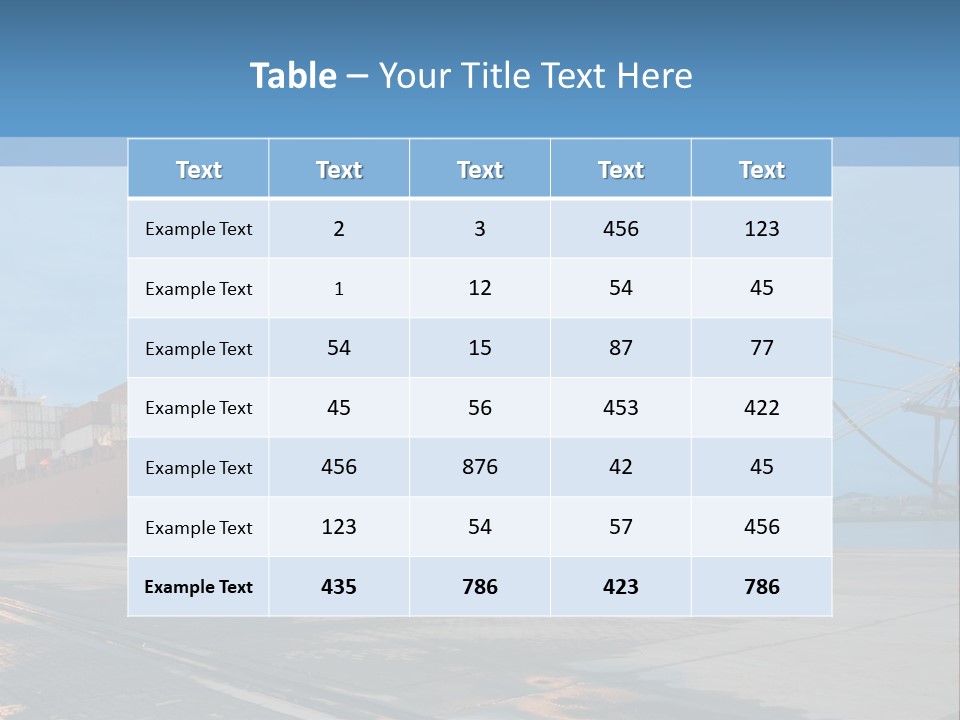 Export Boats Stevedore PowerPoint Template