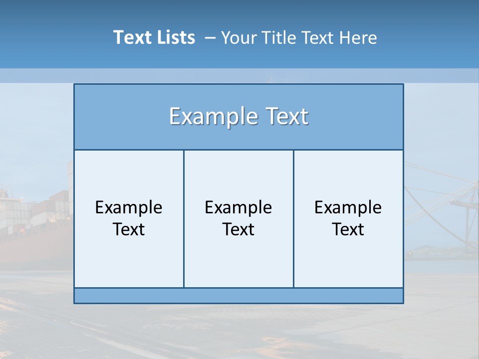 Export Boats Stevedore PowerPoint Template