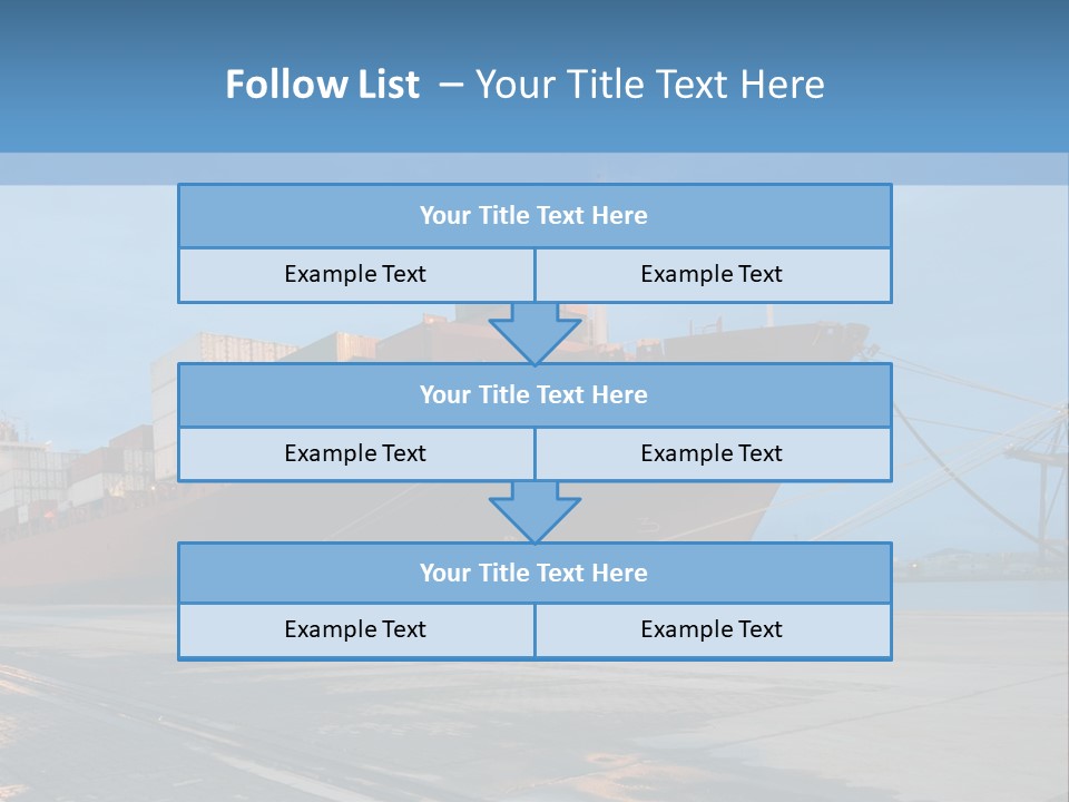 Export Boats Stevedore PowerPoint Template