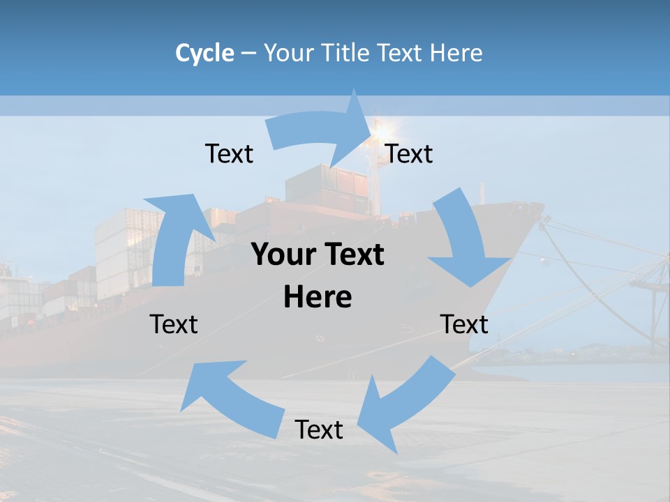 Export Boats Stevedore PowerPoint Template