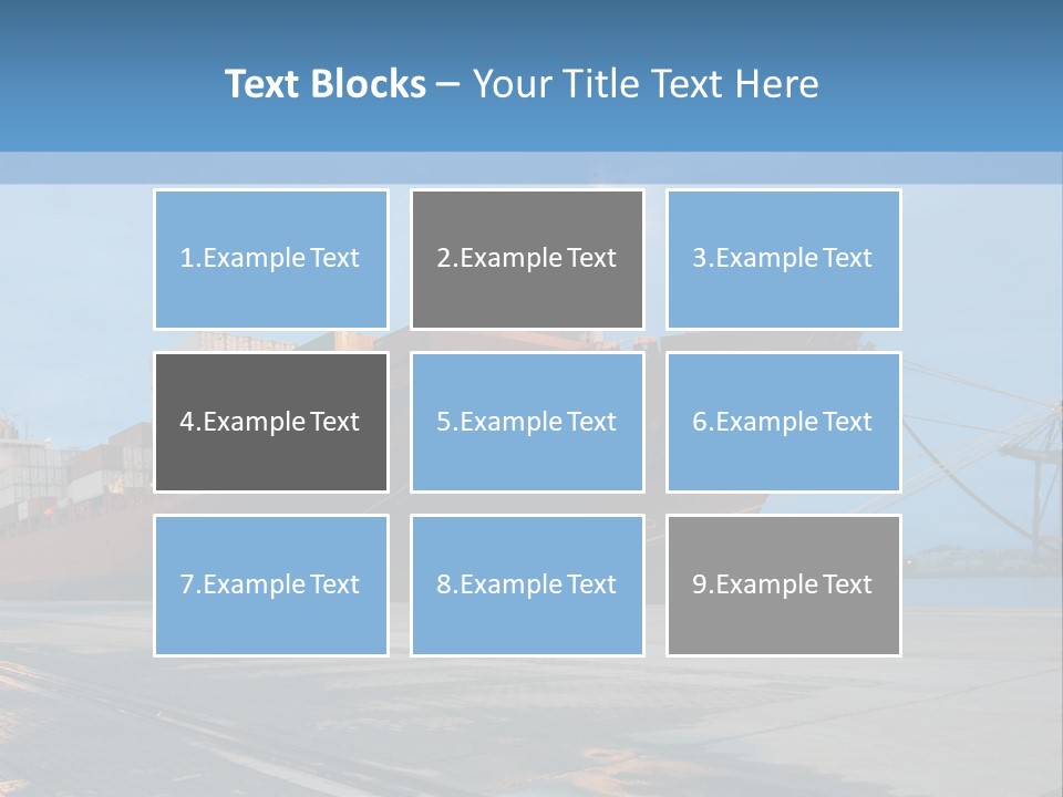 Export Boats Stevedore PowerPoint Template
