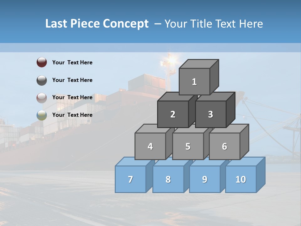 Export Boats Stevedore PowerPoint Template