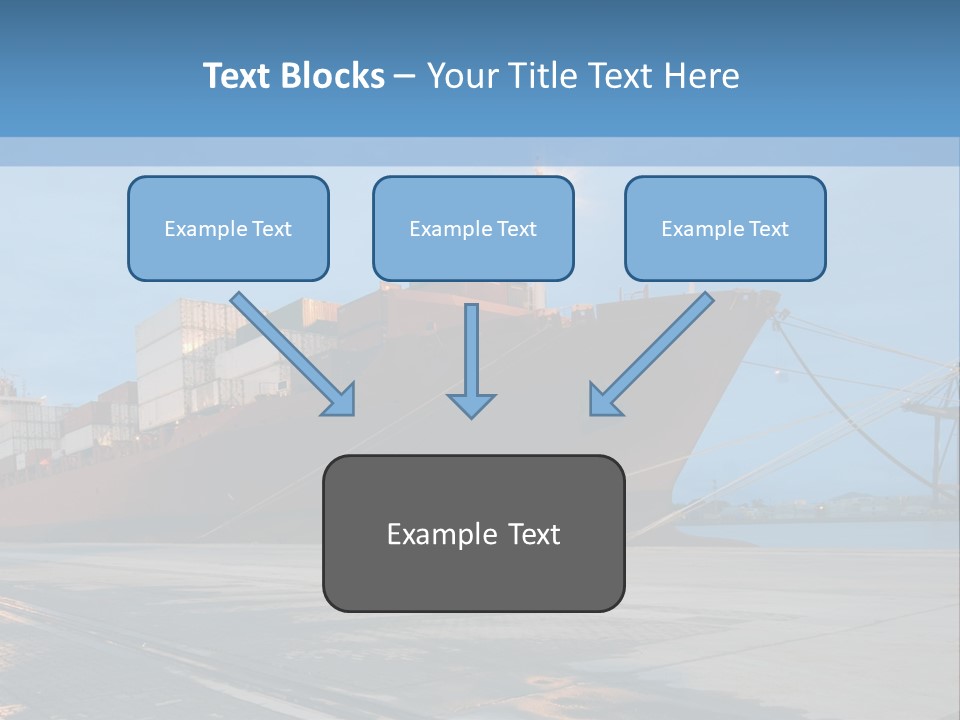 Export Boats Stevedore PowerPoint Template