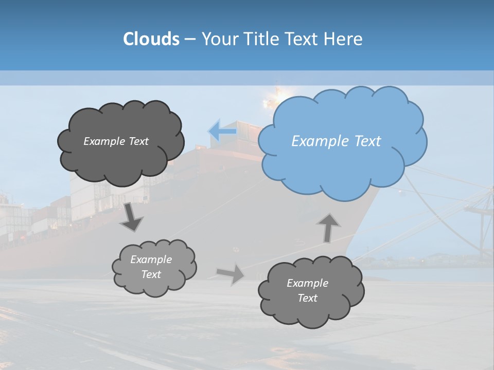Export Boats Stevedore PowerPoint Template