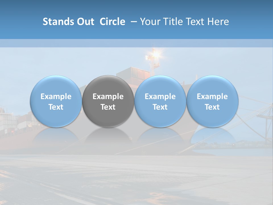 Export Boats Stevedore PowerPoint Template