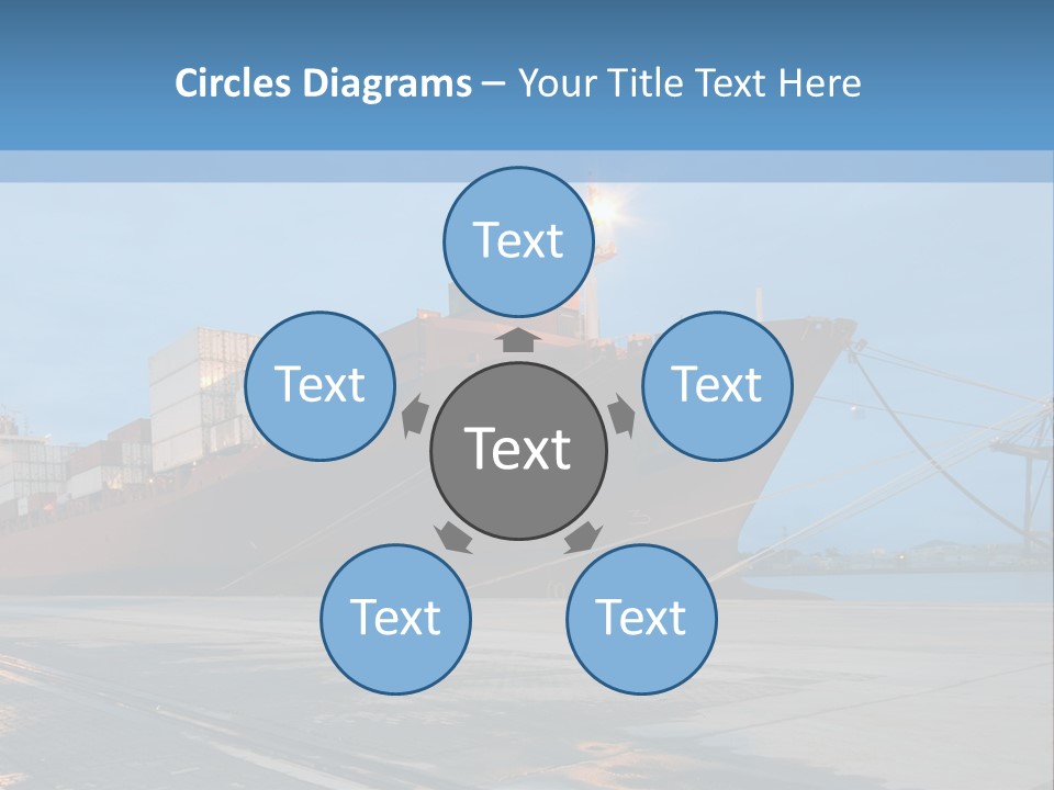 Export Boats Stevedore PowerPoint Template