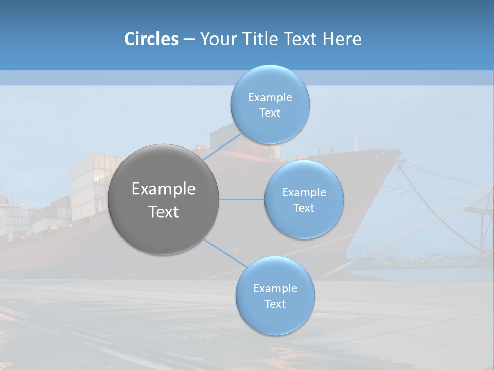 Export Boats Stevedore PowerPoint Template