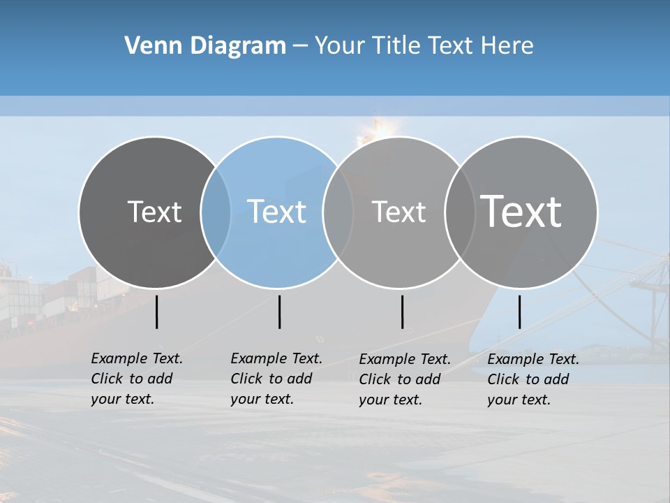 Export Boats Stevedore PowerPoint Template