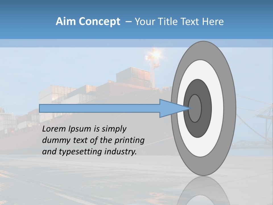 Export Boats Stevedore PowerPoint Template