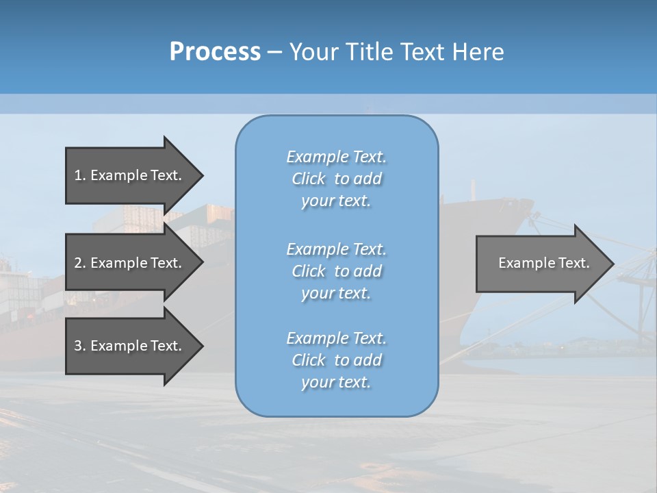 Export Boats Stevedore PowerPoint Template