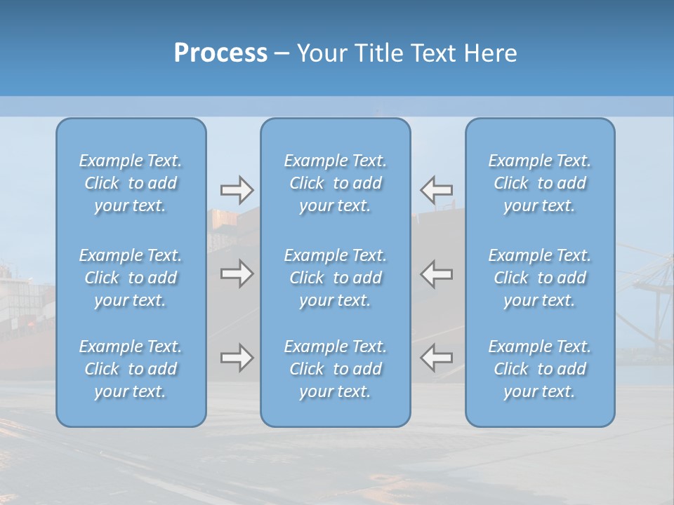 Export Boats Stevedore PowerPoint Template