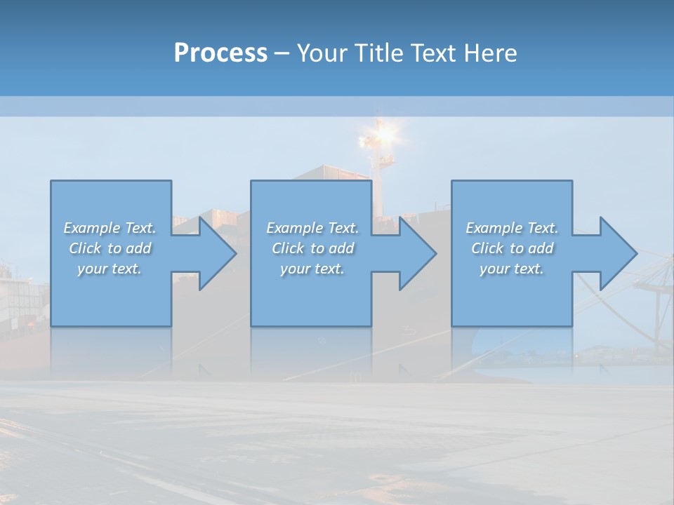 Export Boats Stevedore PowerPoint Template