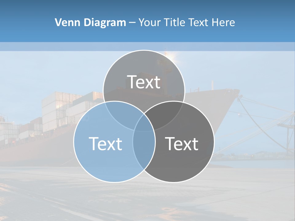 Export Boats Stevedore PowerPoint Template