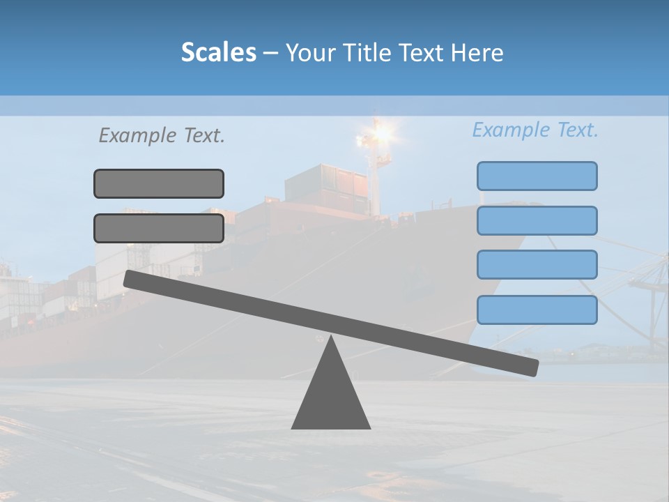 Export Boats Stevedore PowerPoint Template