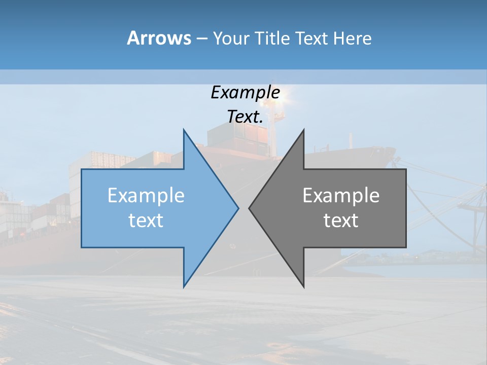 Export Boats Stevedore PowerPoint Template