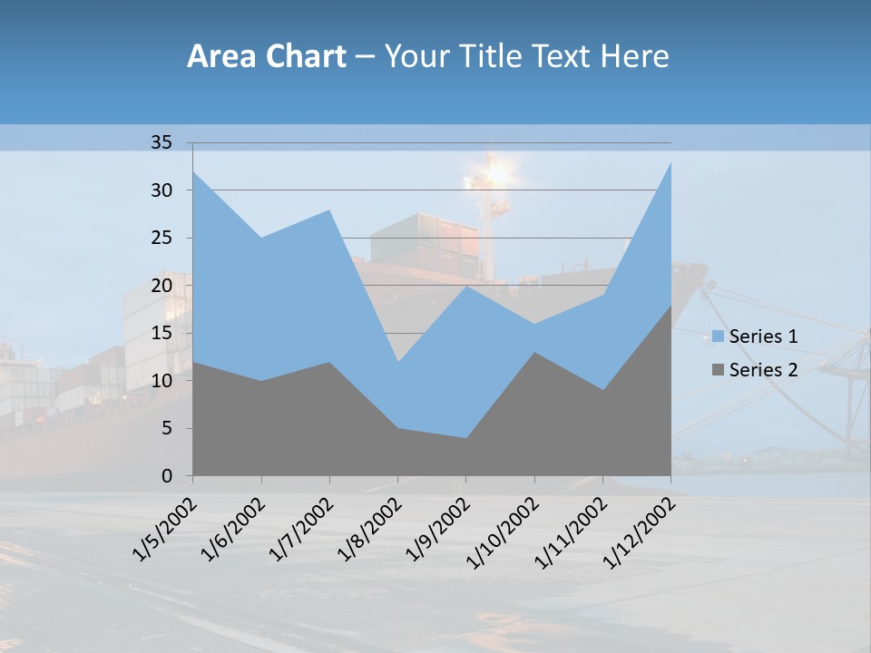 Export Boats Stevedore PowerPoint Template
