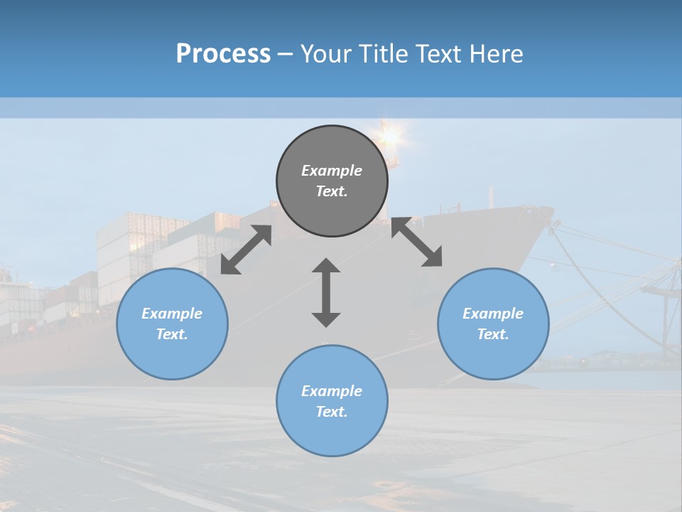 Export Boats Stevedore PowerPoint Template