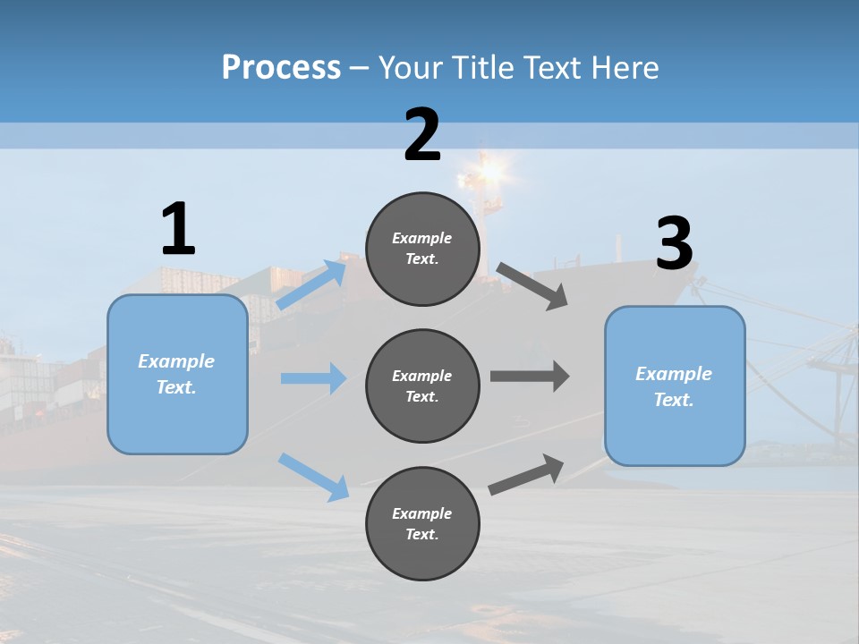 Export Boats Stevedore PowerPoint Template