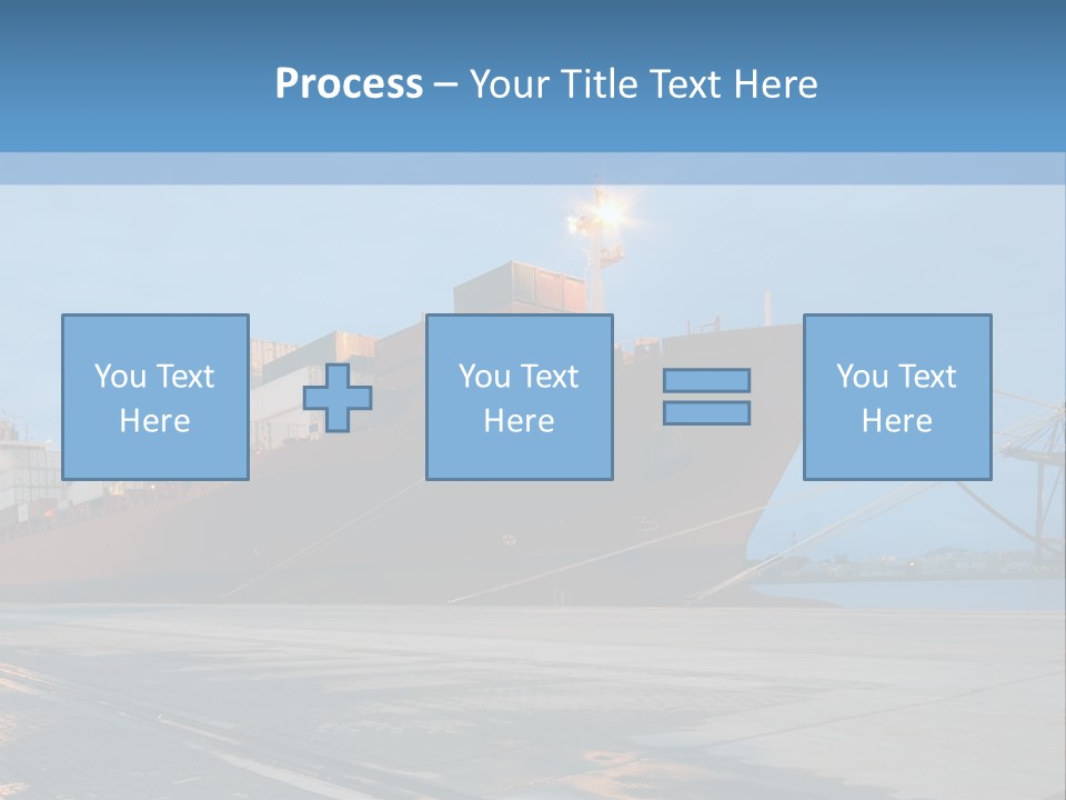 Export Boats Stevedore PowerPoint Template