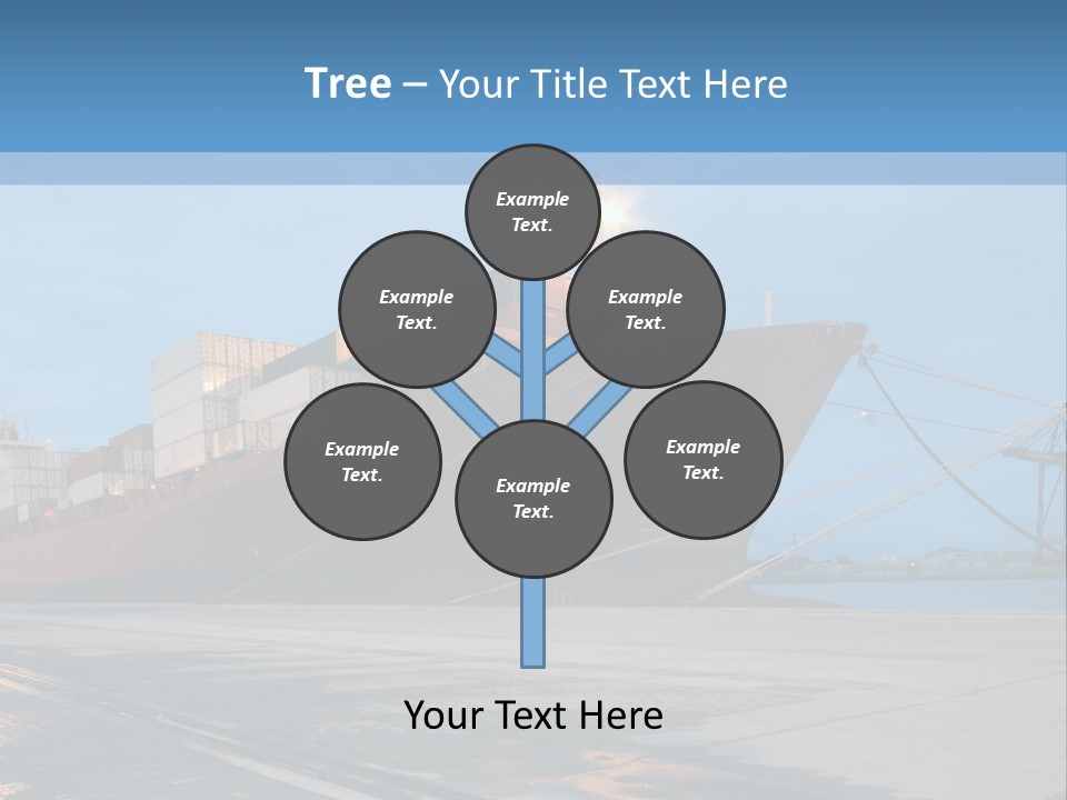 Export Boats Stevedore PowerPoint Template