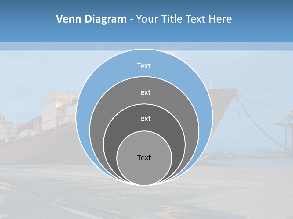 Export Boats Stevedore PowerPoint Template