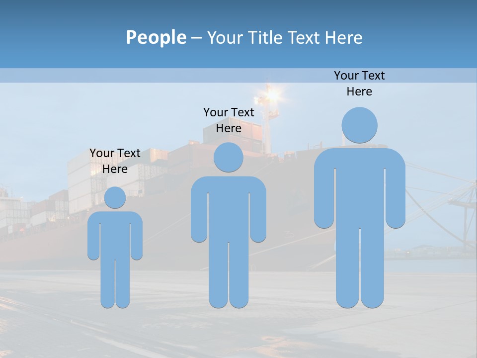 Export Boats Stevedore PowerPoint Template