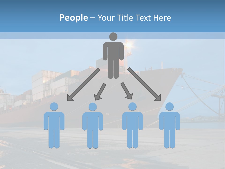 Export Boats Stevedore PowerPoint Template