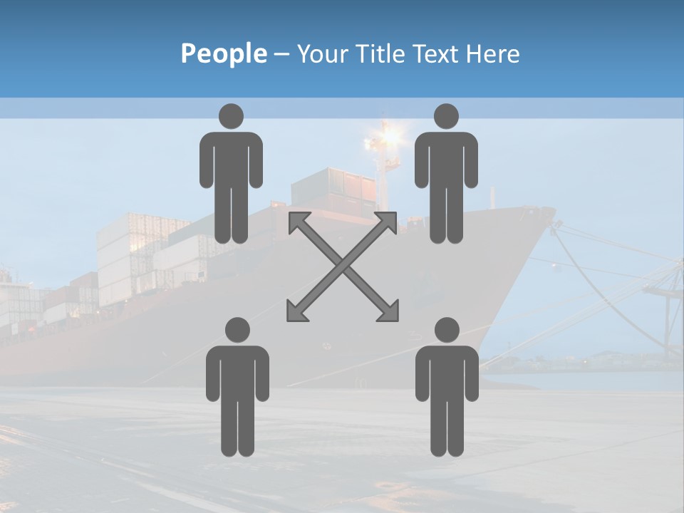 Export Boats Stevedore PowerPoint Template