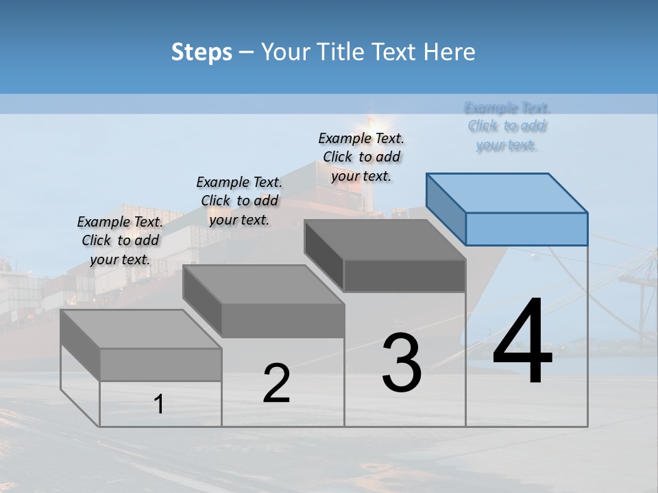 Export Boats Stevedore PowerPoint Template
