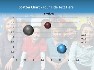 Vertical Education Schoolchildren PowerPoint Template