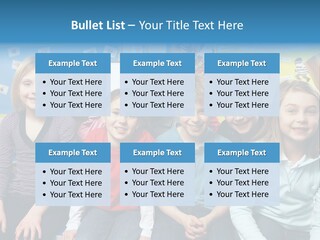 Vertical Education Schoolchildren PowerPoint Template