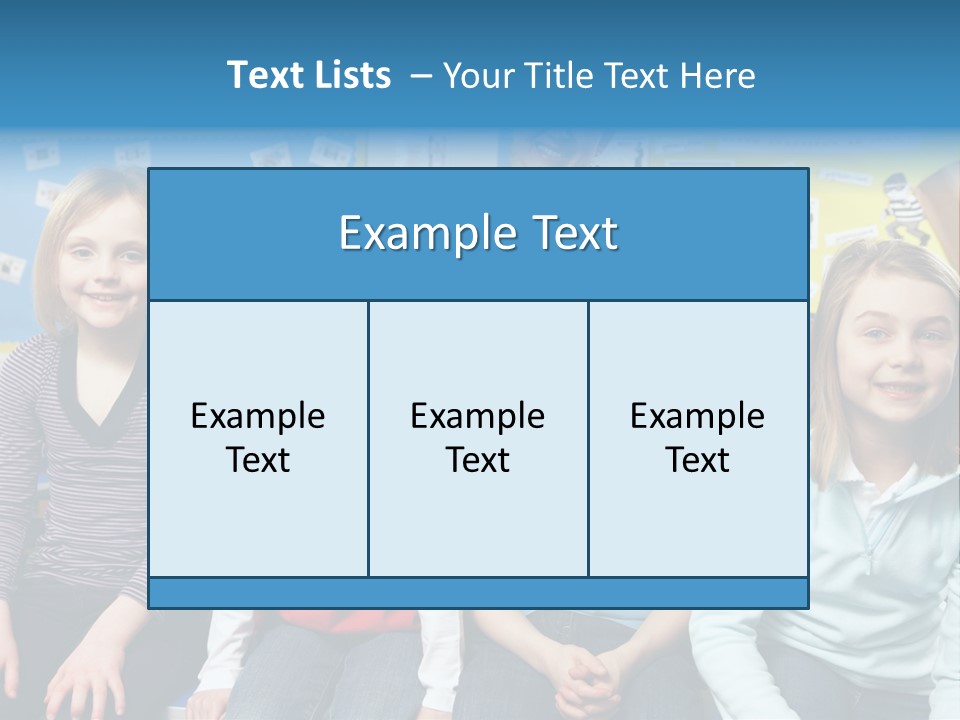 Vertical Education Schoolchildren PowerPoint Template