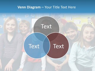 Vertical Education Schoolchildren PowerPoint Template