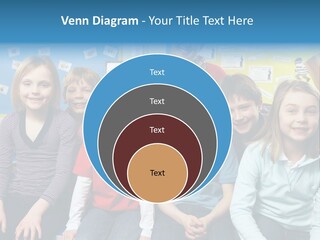 Vertical Education Schoolchildren PowerPoint Template