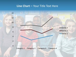 Vertical Education Schoolchildren PowerPoint Template
