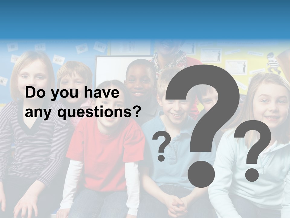 Vertical Education Schoolchildren PowerPoint Template