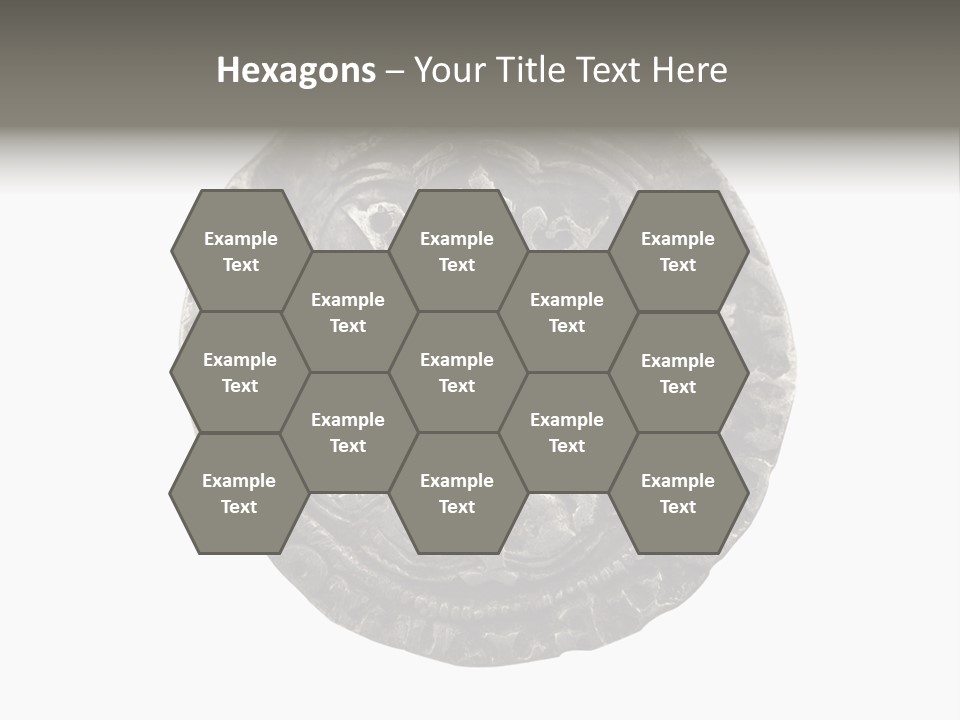 Inscription Silver Quatrefoil PowerPoint Template